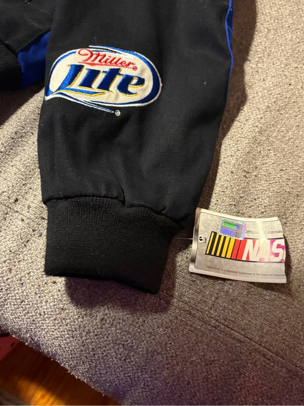 Vintage JH Design NASCAR Miller Lite Kurt Busch Racing Jacket #2